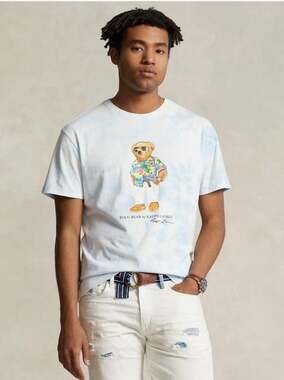 Polo Ralph Lauren Classic Fit Cloud Wash Beach Club Bear T-Shirt XXL